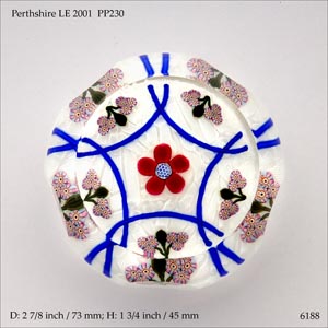 Perthshire LE 2001 PP230 paperweight (ref. 6188)