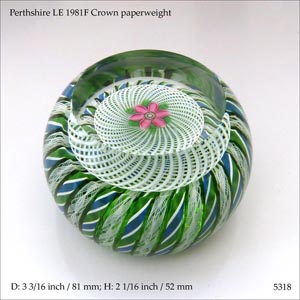 Perthshire 1981F LE paperweight (ref. 5318)