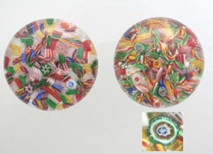 Early Chinese millefiori paperweights