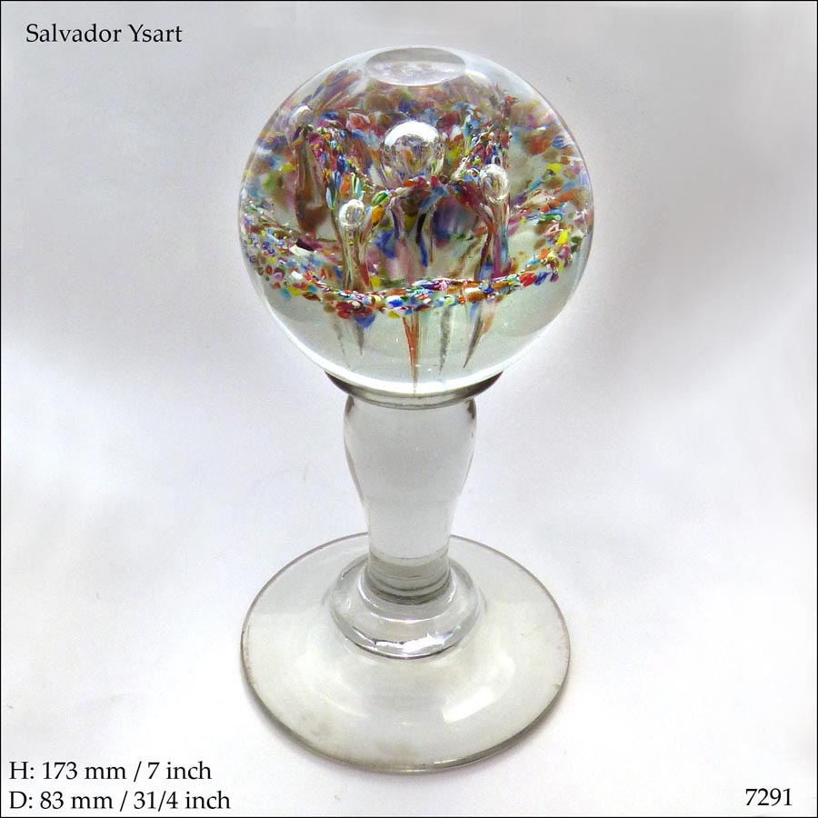 Ysart pedestal paperweight (ref. 7291)