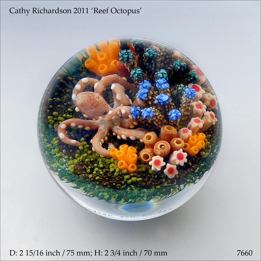 Cathy Richardson Octopus paperweight (ref. 7660)