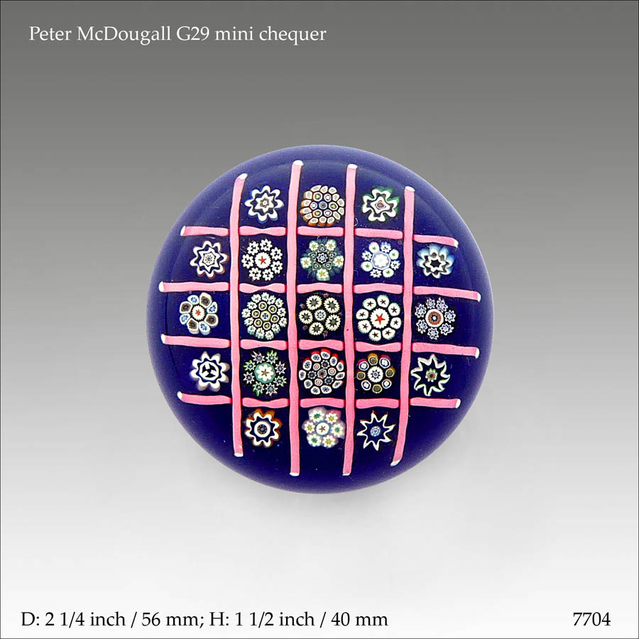 Peter McDougall chequer paperweight (ref. 7704)