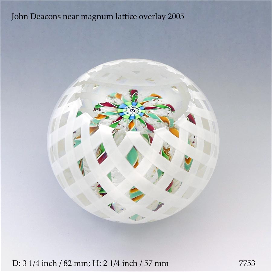 John Deacons lattice paperweight (ref. 7753)