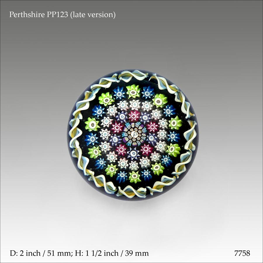 Perthshire PP123 paperweight (ref. 7758)
