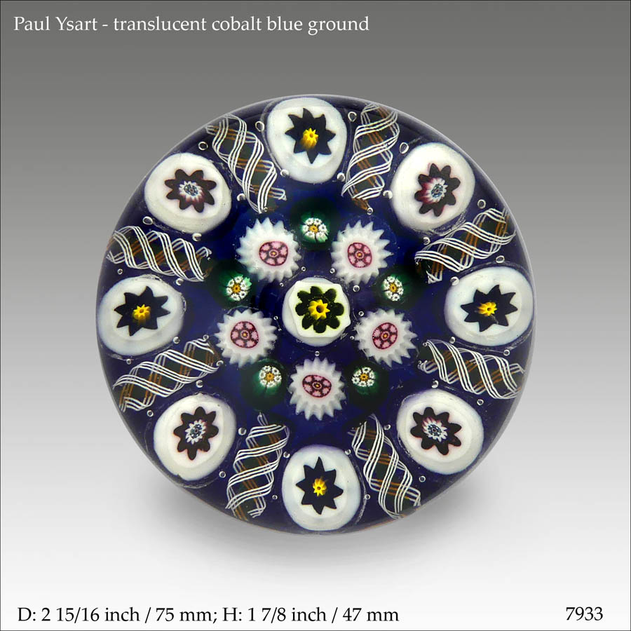 Paul Ysart millefiori paperweight (ref. 7933)