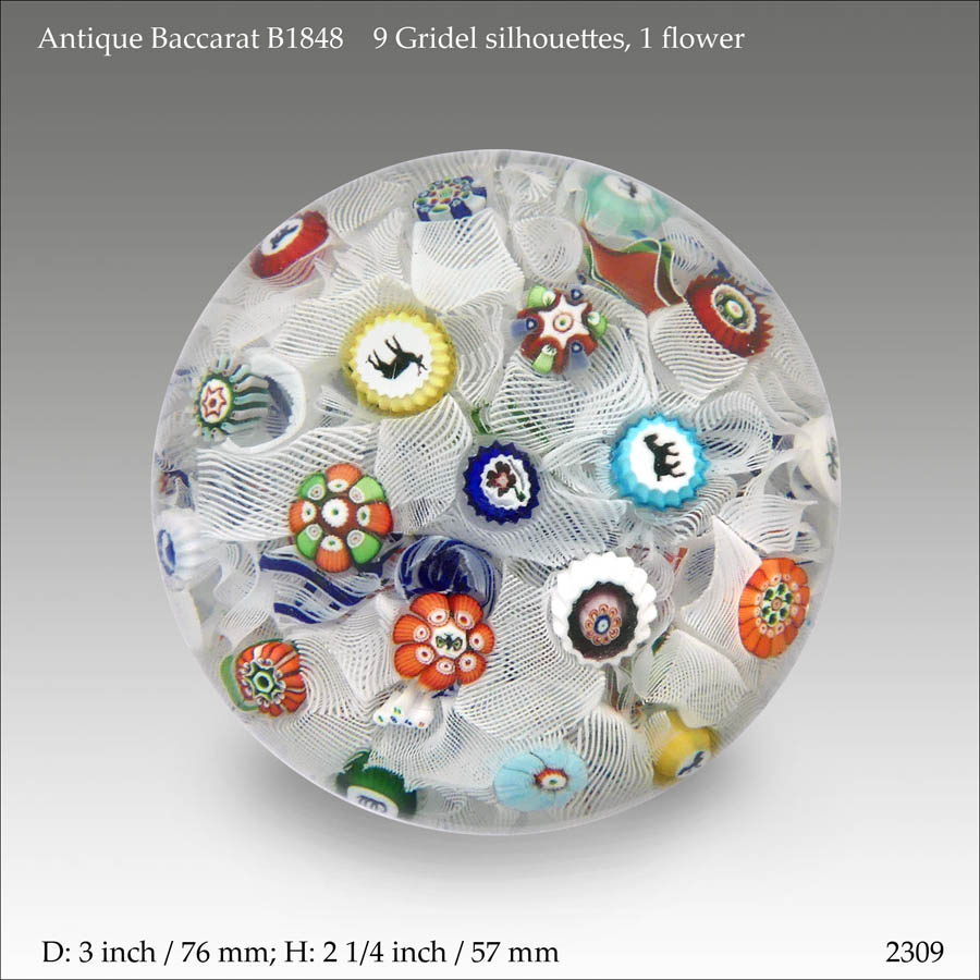 Antique Baccarat B1848 paperweight (ref. 2309)