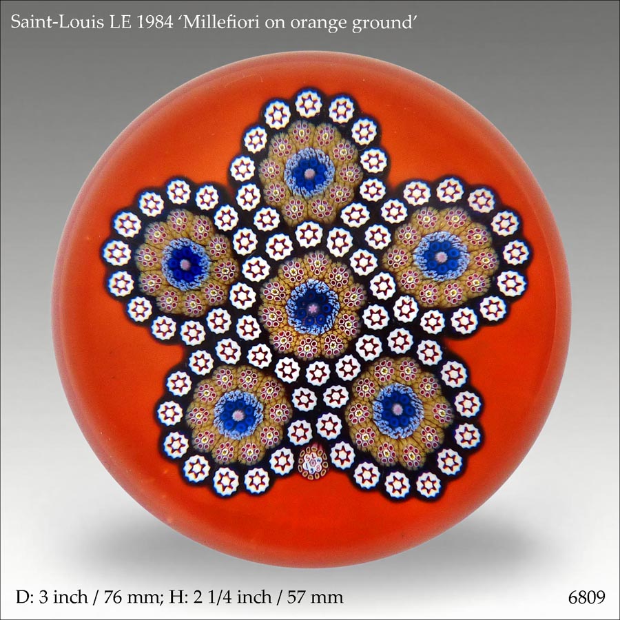 Saint Louis millefiori paperweight