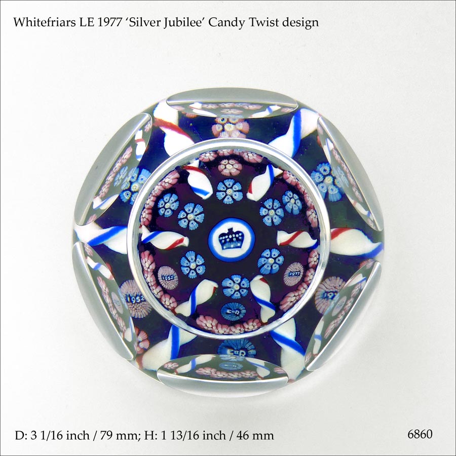 Whitefriars Jubilee 1977 paperweight
