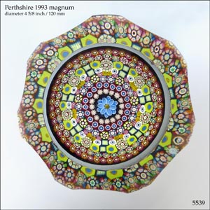 Perthshire 1993 magnum paperweight (ref. 5539)
