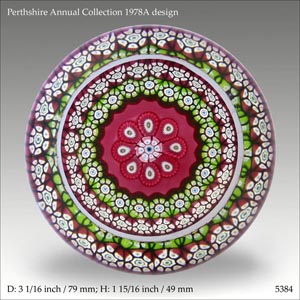 Perthshire LE 1978A paperweight (ref. 5384)