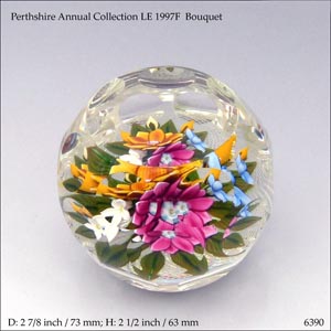 Perthshire LE 1997F paperweight (ref. 6390)