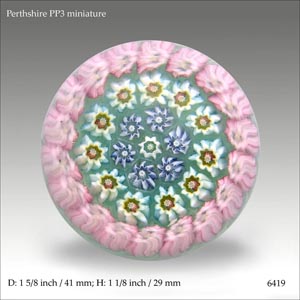 Perthshire PP3 millefiori paperweight (ref. 6419)